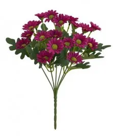 Artificial 26 cm Daisies Room Red