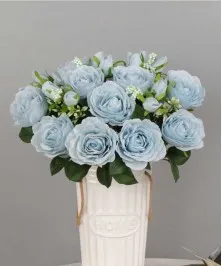 Artificial 47 cm Daisies Room Blue