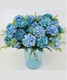 Artificial 46 cm Daisies Room Blue