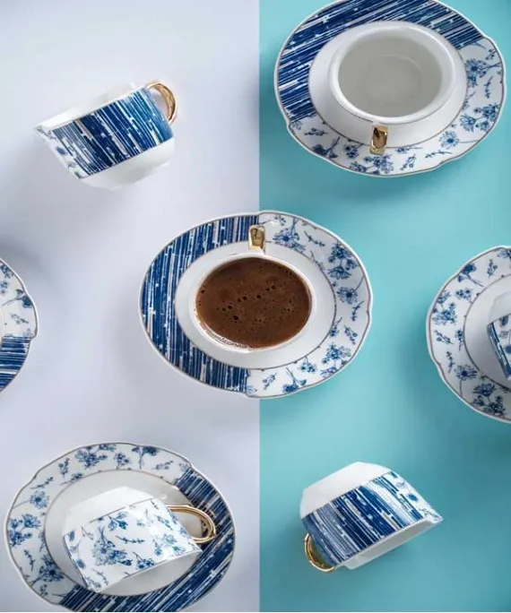 Alice Set of 6 Coffee Cups - 90 ml
