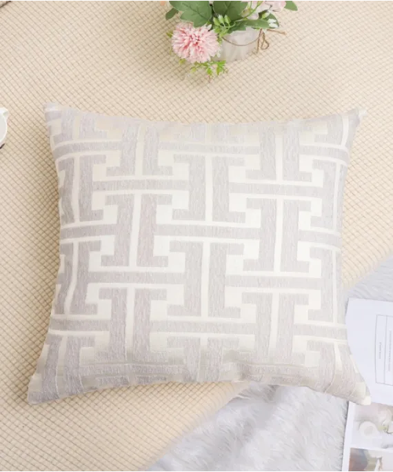 Geometric Print Cushion Cover Without Filler