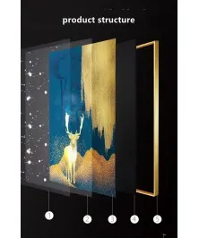 Light Luxury Crystal Painting Gitar