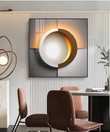 Crystal Wall Painting 80*80 Cm With Led Light 3D Painting 