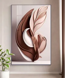 Decoration Home Wall Painting White And Pink Size 60*90 Cm