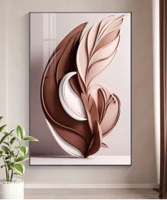 Decoration Home Wall Painting White And Pink Size 60*90 Cm