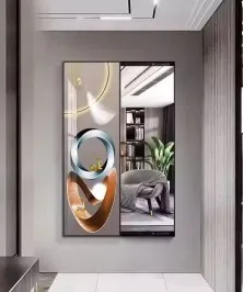 80*150 Cm Gorgeous Mirrior Art Painting Multi Color