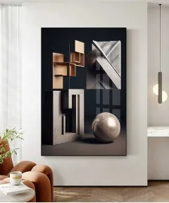 Black Frame 60*90 Cm Crystall Porsalein Painting American Style For Living Room