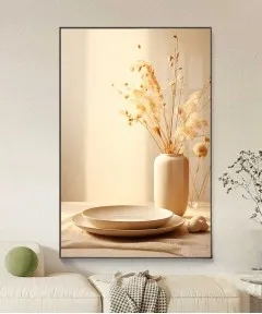60*90 Cm Crystall Porsalein Painting Yellow Vase Turkish Style For Living Room