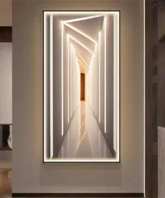 3D Crystall Painting Modern  With Warm Led Light