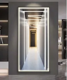 3D Effect Black Frame Modern Classic Style With Lighting