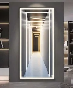 3D Effect Black Frame Modern Classic Style With Lighting