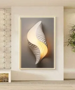 Gold Frame 80*120 Cm Seashell Porsalein Painting 
